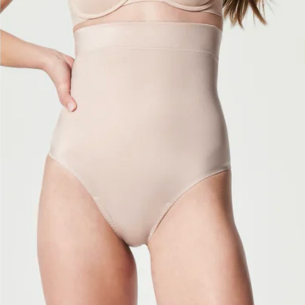 SPANXShape Suit Your Fancy High Waisted Thong - Picture 2 of 11